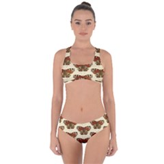 Butterfly Butterflies Insects Criss Cross Bikini Set