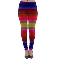 Fiesta Stripe Colorful Neon Background Lightweight Velour Leggings