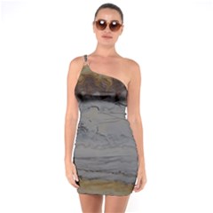 Acid One Soulder Bodycon Dress