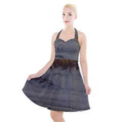 Acid Halter Party Swing Dress 