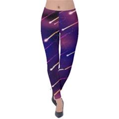 Meteor Shower 1 Velvet Leggings by JadehawksAnD