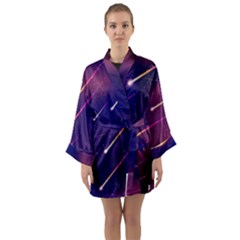 Meteor Shower 1 Long Sleeve Kimono Robe by JadehawksAnD