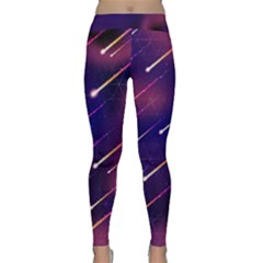 Meteor Shower 1 Classic Yoga Leggings by JadehawksAnD