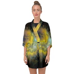 Shamanic Journeys 53 Half Sleeve Chiffon Kimono by HoundB