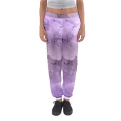 Wonderful Flowers In Soft Violet Colors Women s Jogger Sweatpants