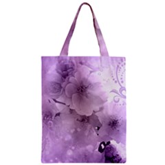 Wonderful Flowers In Soft Violet Colors Zipper Classic Tote Bag