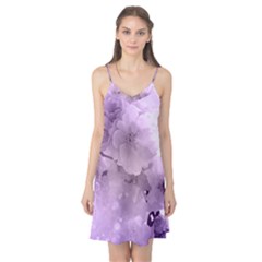 Wonderful Flowers In Soft Violet Colors Camis Nightgown