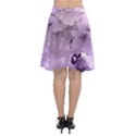 Wonderful Flowers In Soft Violet Colors Chiffon Wrap Front Skirt View2