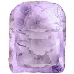 Wonderful Flowers In Soft Violet Colors Full Print Backpack