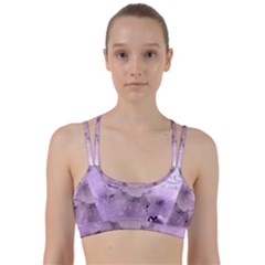 Wonderful Flowers In Soft Violet Colors Line Them Up Sports Bra