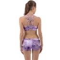 Wonderful Flowers In Soft Violet Colors Back Web Gym Set View2