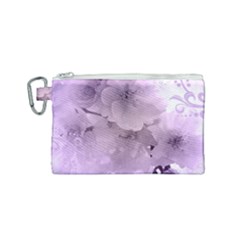 Wonderful Flowers In Soft Violet Colors Canvas Cosmetic Bag (Small)