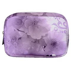 Wonderful Flowers In Soft Violet Colors Make Up Pouch (Small)