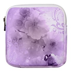 Wonderful Flowers In Soft Violet Colors Mini Square Pouch