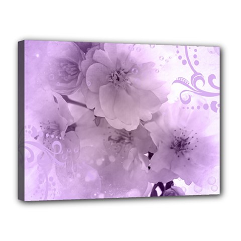Wonderful Flowers In Soft Violet Colors Canvas 16  x 12  (Stretched)