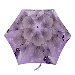 Wonderful Flowers In Soft Violet Colors Mini Folding Umbrellas