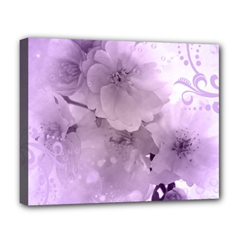 Wonderful Flowers In Soft Violet Colors Deluxe Canvas 20  x 16  (Stretched)