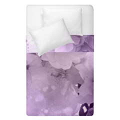 Wonderful Flowers In Soft Violet Colors Duvet Cover Double Side (Single Size)