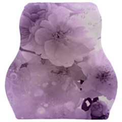 Wonderful Flowers In Soft Violet Colors Car Seat Velour Cushion 