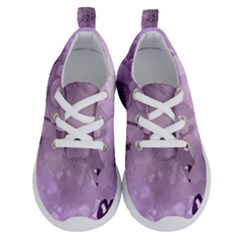 Wonderful Flowers In Soft Violet Colors Running Shoes