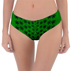 Forest Flowers In The Green Soft Ornate Nature Reversible Classic Bikini Bottoms by pepitasart