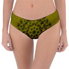 Flower Wreath In The Green Soft Yellow Nature Reversible Classic Bikini Bottoms by pepitasart