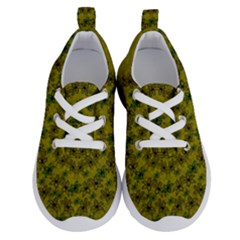 Flower Wreath In The Green Soft Yellow Nature Running Shoes