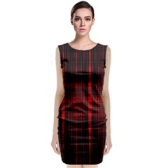 Black And Red Backgrounds Classic Sleeveless Midi Dress