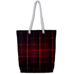 Black And Red Backgrounds Full Print Rope Handle Tote (Small)