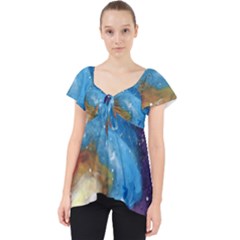 Cloud Galaxy Lace Front Dolly Top by lwdstudio