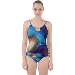 Cloud Galaxy Cut Out Top Tankini Set by lwdstudio