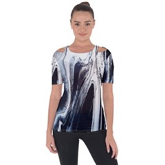 Odin s View 2 Shoulder Cut Out Short Sleeve Top by WILLBIRDWELL