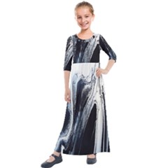 Odin s View 2 Kids  Quarter Sleeve Maxi Dress by WILLBIRDWELL