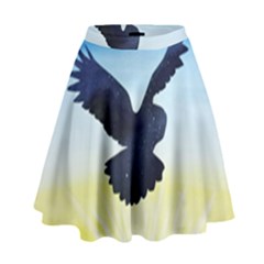 Sunset Owl High Waist Skirt by lwdstudio