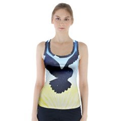Sunset Owl Racer Back Sports Top by lwdstudio