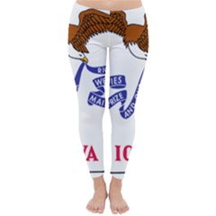 Flag Map of Iowa Classic Winter Leggings