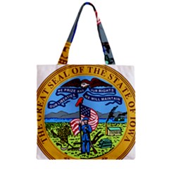 Great Seal Of Iowa Zipper Grocery Tote Bag by abbeyz71