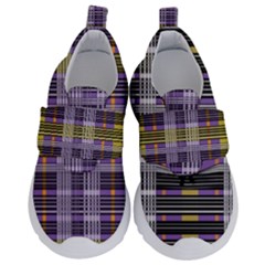 Playing With Plaid Kitten (purple) Halloween Pattern Velcro Strap Shoes by emilyzragz