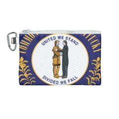 Great Seal Of Kentucky Canvas Cosmetic Bag (medium) by abbeyz71