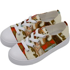 Historical Coat Of Arms Of Arkansas Kids  Low Top Canvas Sneakers by abbeyz71