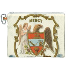 Historical Coat Of Arms Of Arkansas Canvas Cosmetic Bag (xxl) by abbeyz71