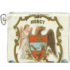 Historical Coat Of Arms Of Arkansas Canvas Cosmetic Bag (xxxl) by abbeyz71