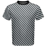 Massaging Kitties Houndstooth Pattern Men s Cotton Tee