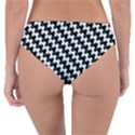 Massaging Kitties Houndstooth Pattern Reversible Classic Bikini Bottoms View4