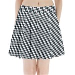 Massaging Kitties Houndstooth Pattern Pleated Mini Skirt