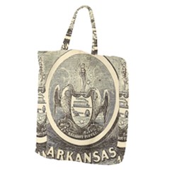 State Seal Of Arkansas, 1853 Giant Grocery Tote by abbeyz71