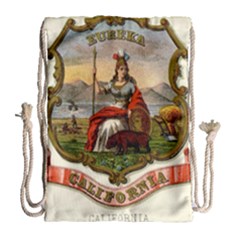 Historical Coat Of Arms Of California Drawstring Bag (large) by abbeyz71