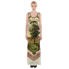 Historical Coat of Arms of Dakota Territory Maxi Thigh Split Dress