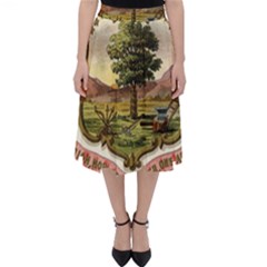 Historical Coat of Arms of Dakota Territory Classic Midi Skirt