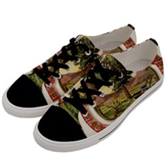 Historical Coat of Arms of Dakota Territory Men s Low Top Canvas Sneakers